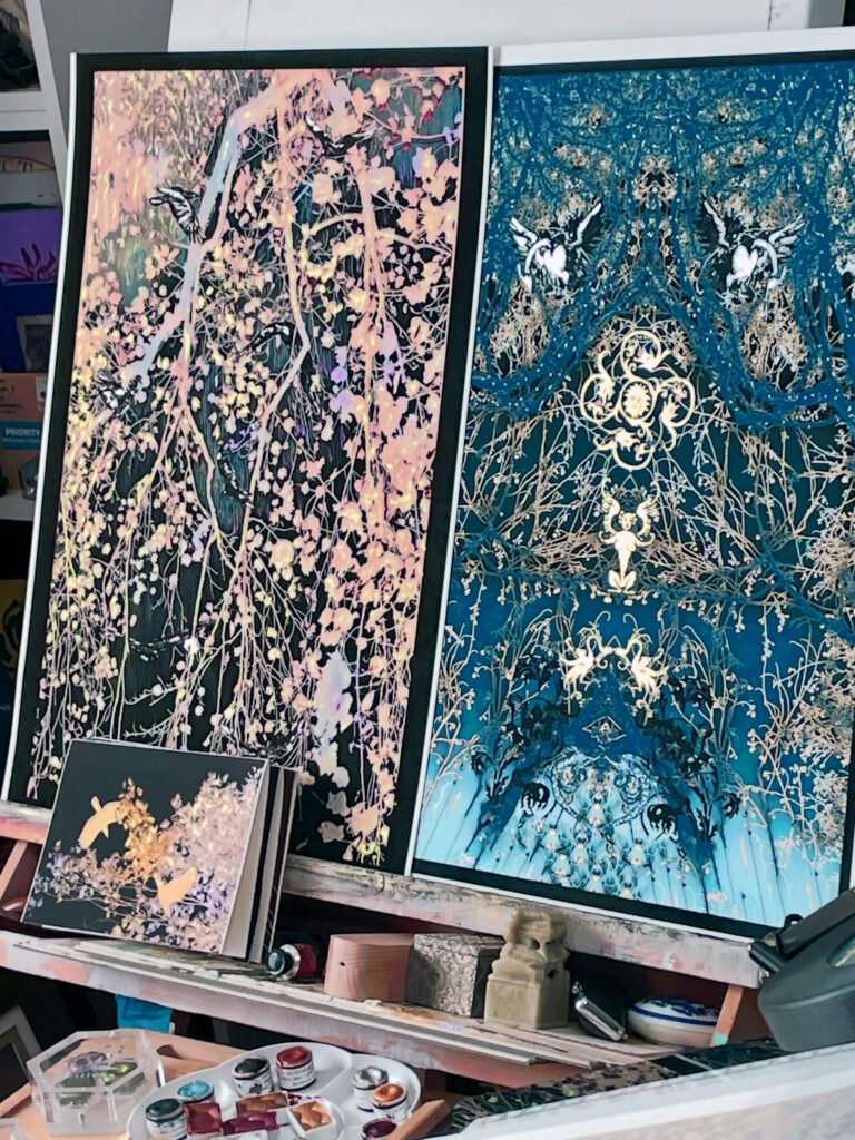 Prints in process of enhancement.